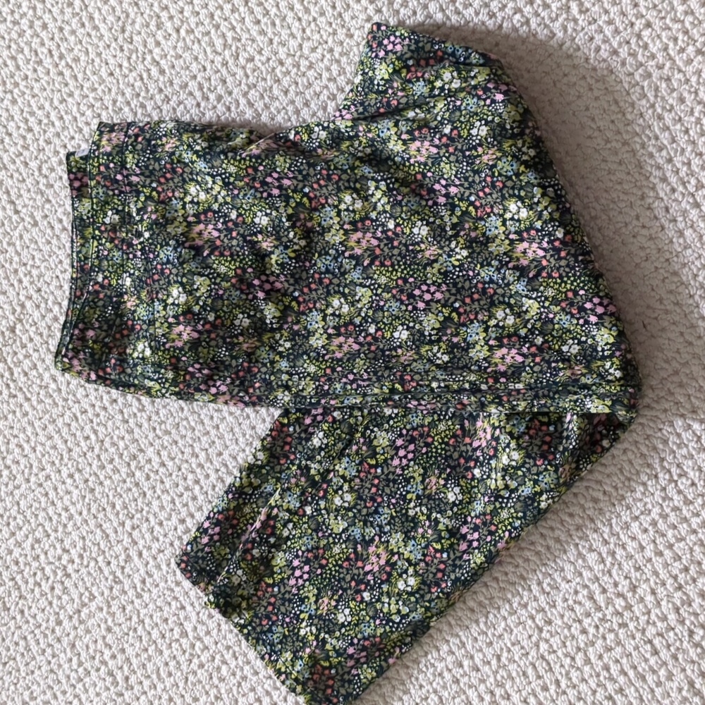J.Jill Floral “Live-In Chino” Pants | Size 12 | Excellent Condition